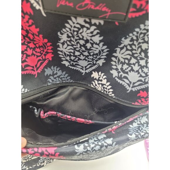 Vintage Large Vera Bradley Backpack Damask Pink Pattern - for Travel or Campus main image 5